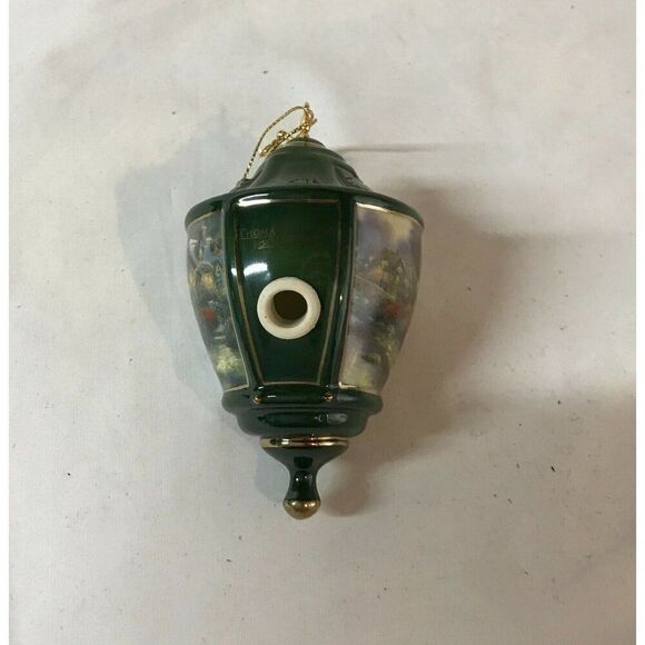 Thomas Kinkade Bradford Editions Heirloom Ornament Lite Cover Lamplight Bridge - Picture 2 of 7